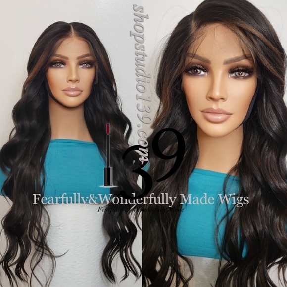 Human hair HD lace front wig with shifting part - Picture 1 of 3
